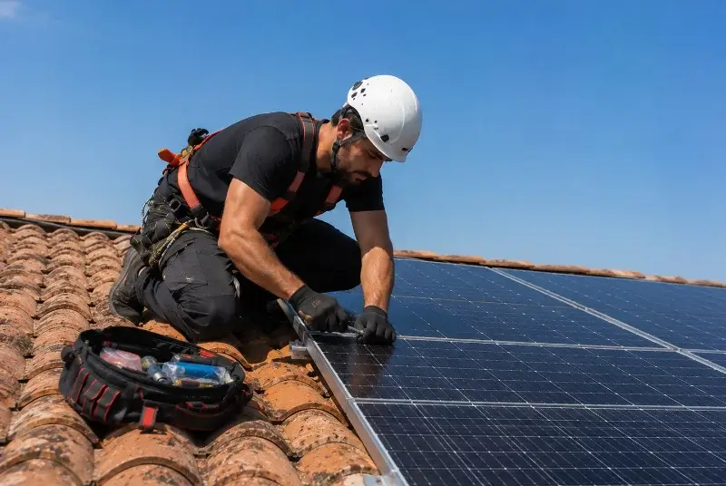 Maintenance et monitoring de panneaux solaires au Plan-de-la-Tour