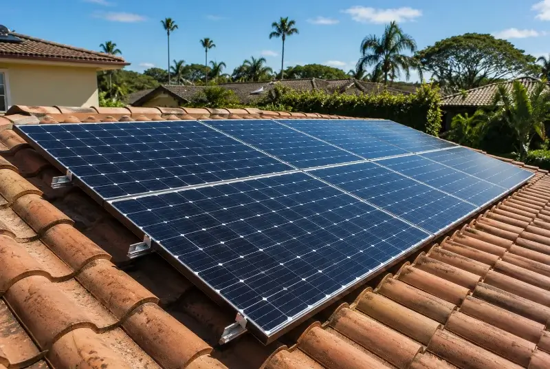 Installation de panneaux solaires au Plan-de-la-Tour
